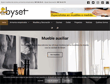 Tablet Screenshot of mueblesbyset.com